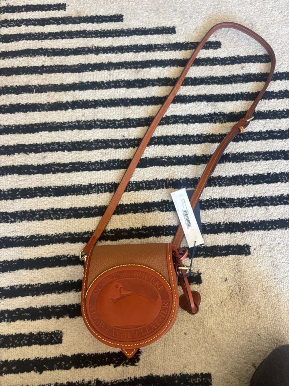 Dooney & Bourke Caramel All Weather Leather Duck Crossbody - Picture 2 of 7